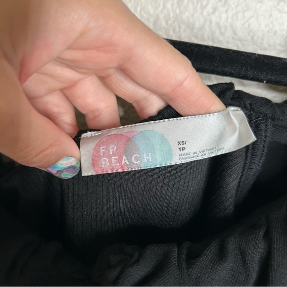 Free People Beach Talia Mini Dress black extra small - Picture 10 of 12